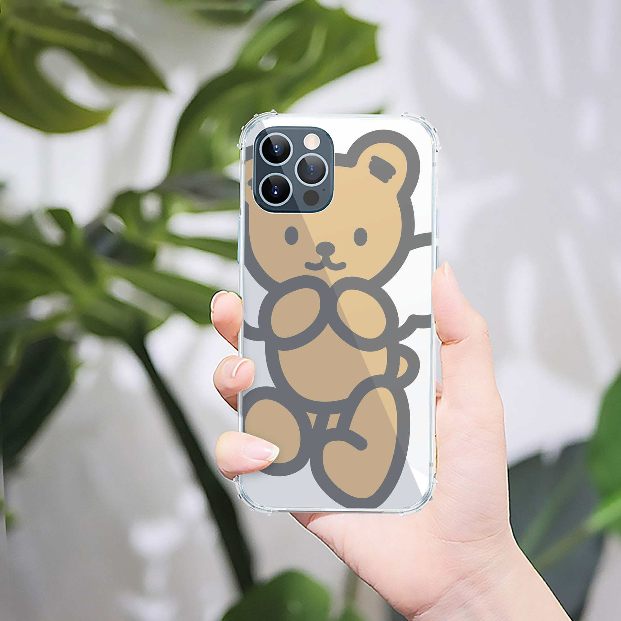 （画像用） Hello Kitty ハローキティ 【iPhone 12シリーズ対応】透明スマホケース（クリアソフトケース）